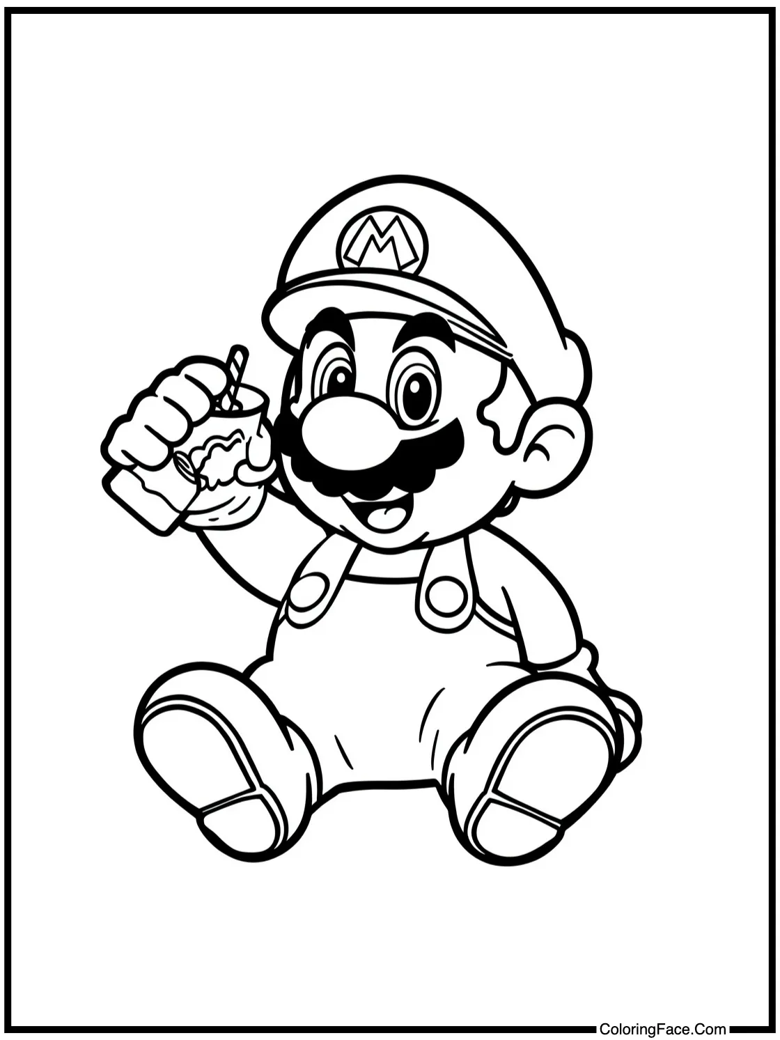 Enjoying a warm drink