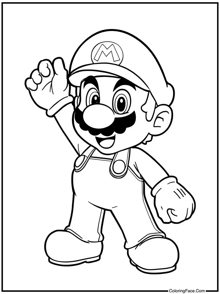 Winking under red cap