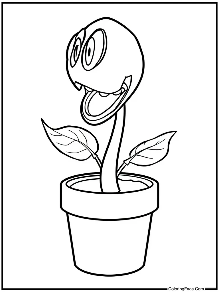 Piranha plant in pipe