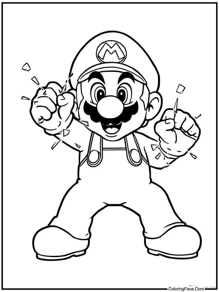 Breaking brick with fist