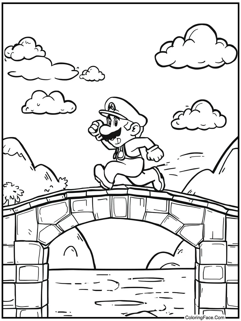 Running across bridge fast