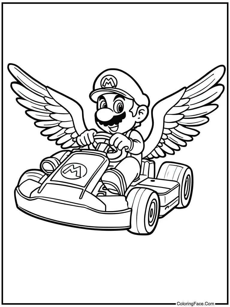 Gliding with kart wings