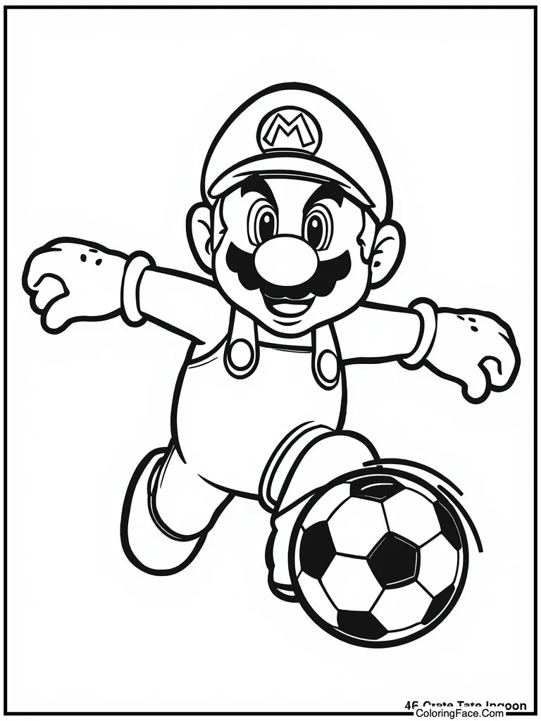 Striking soccer ball goal