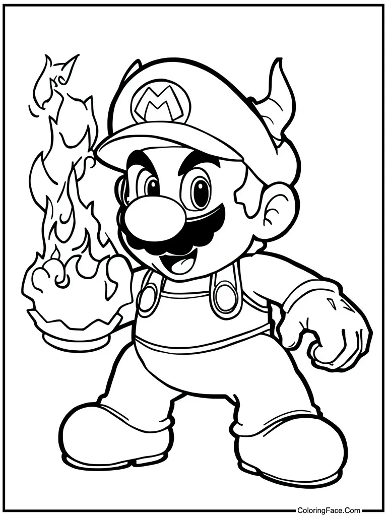 Evil king breathing fire