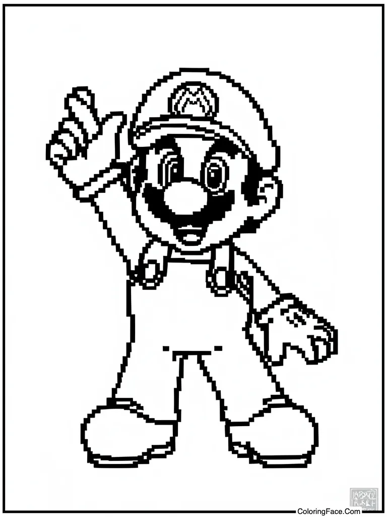 Pixel art retro style