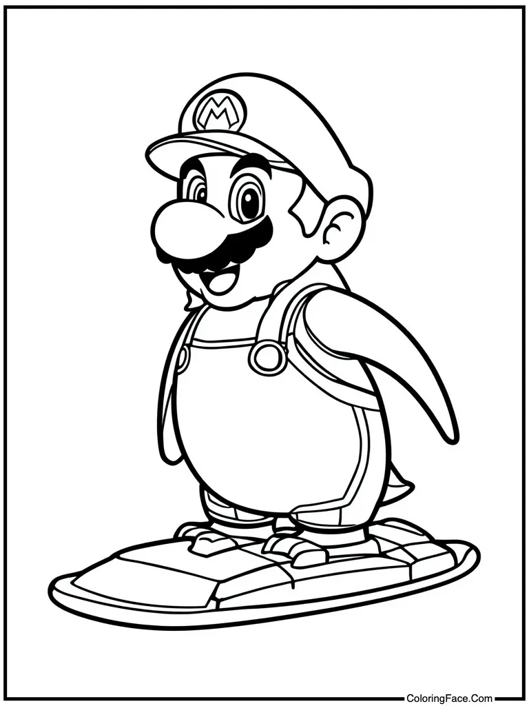 Penguin suit sliding ice