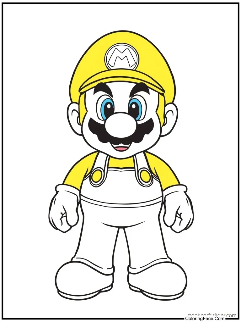 Mario Coloring Pages For Adults