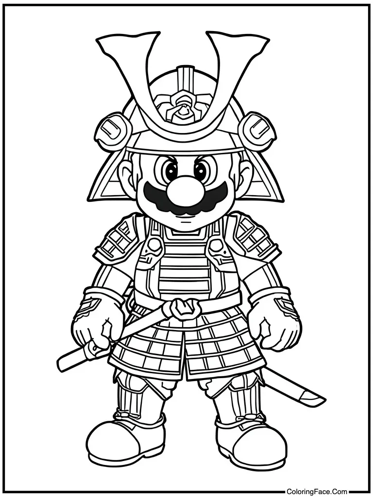 Samurai warrior armor suit