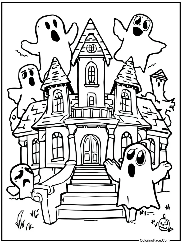 Haunted mansion scary ghosts