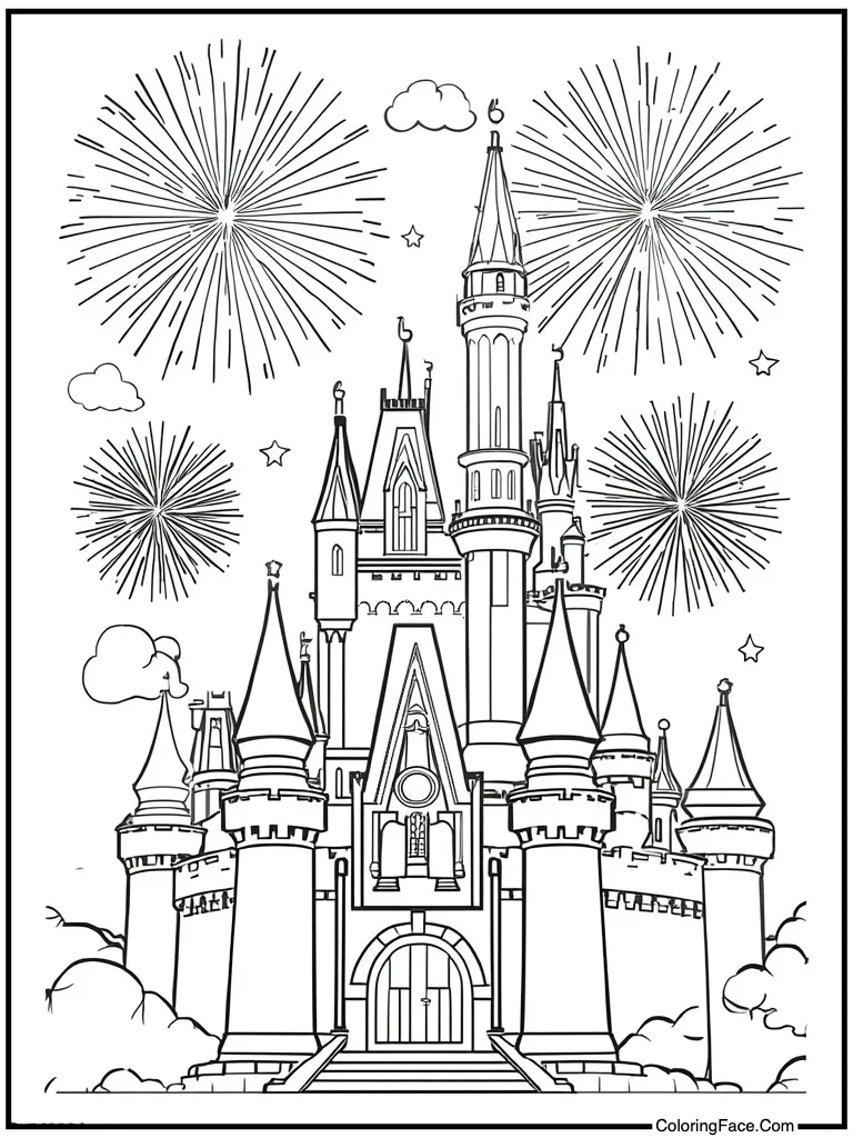 Fireworks over the castle