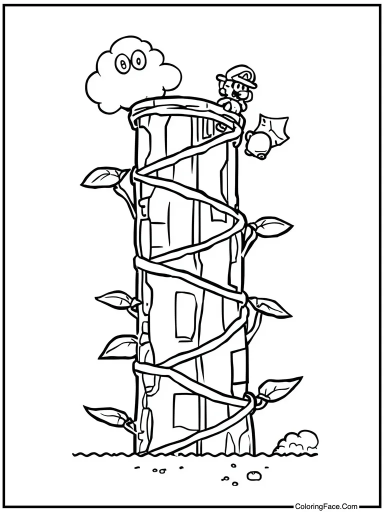 Cloud world beanstalk climb