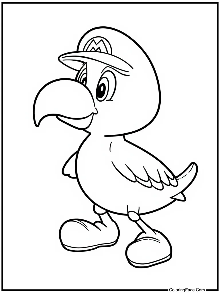 Birdo shooting pink egg