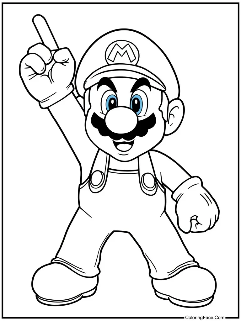 Hero looking very determined