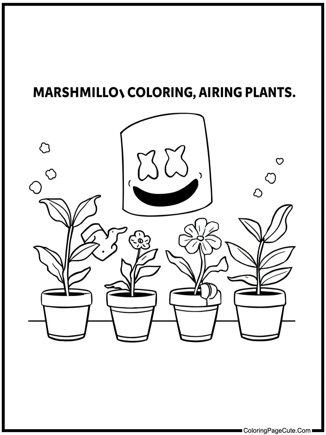 watering plants