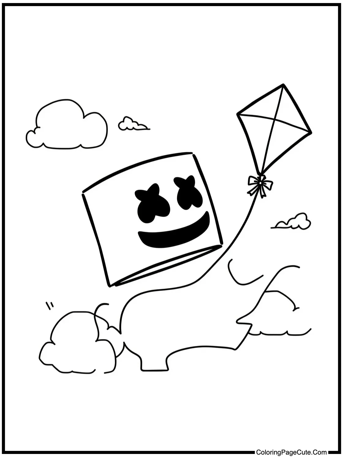 flying a kite