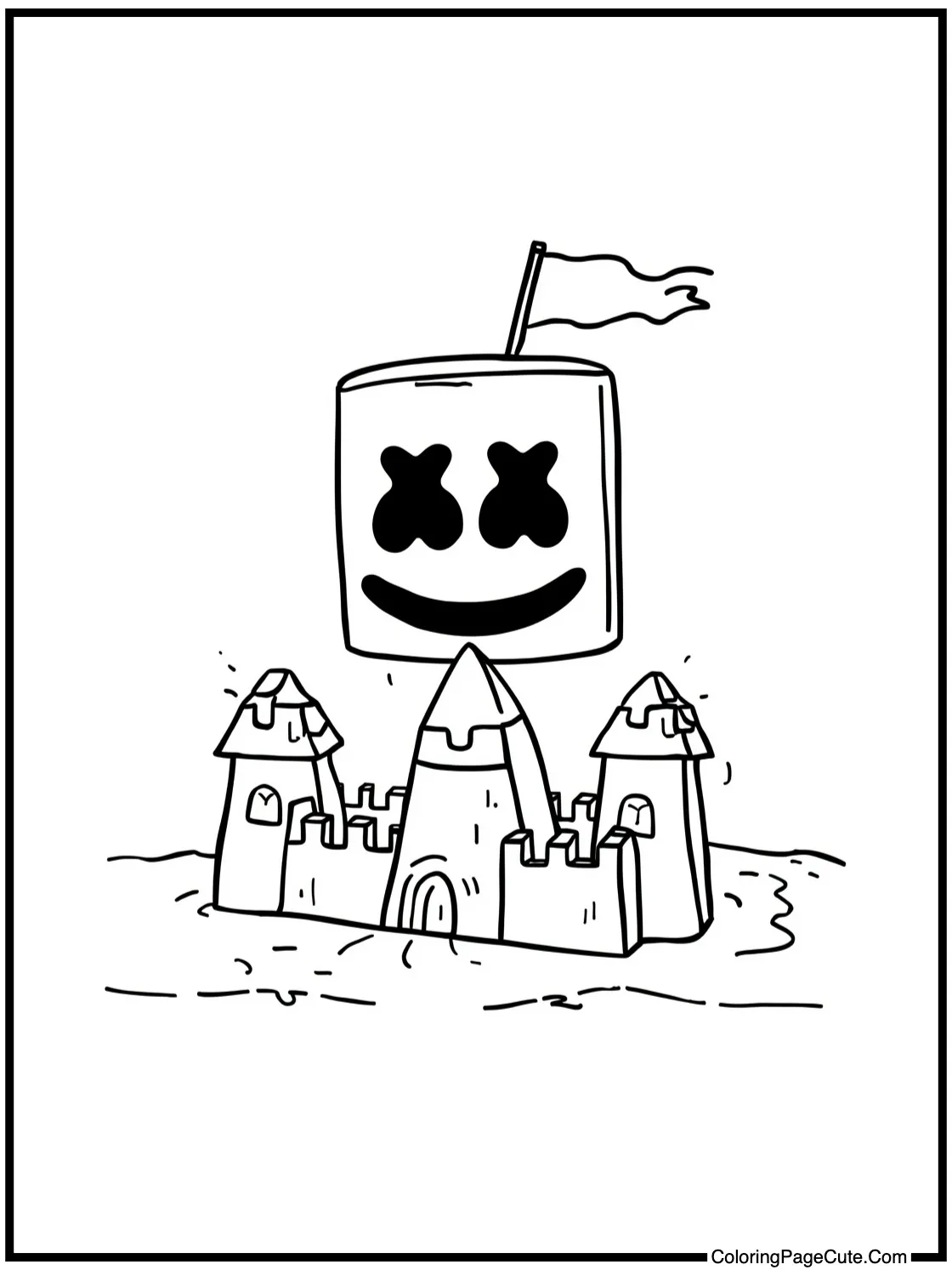 building sandcastles