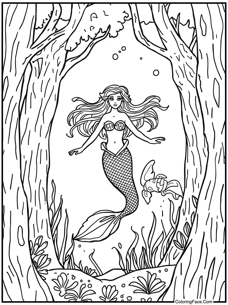 Swimming deep under water