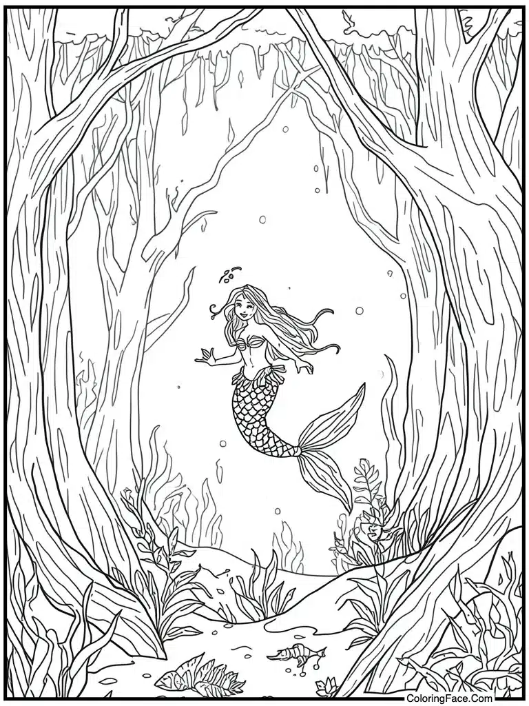 Diving into deep cave