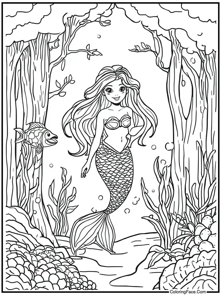 With cute little fish