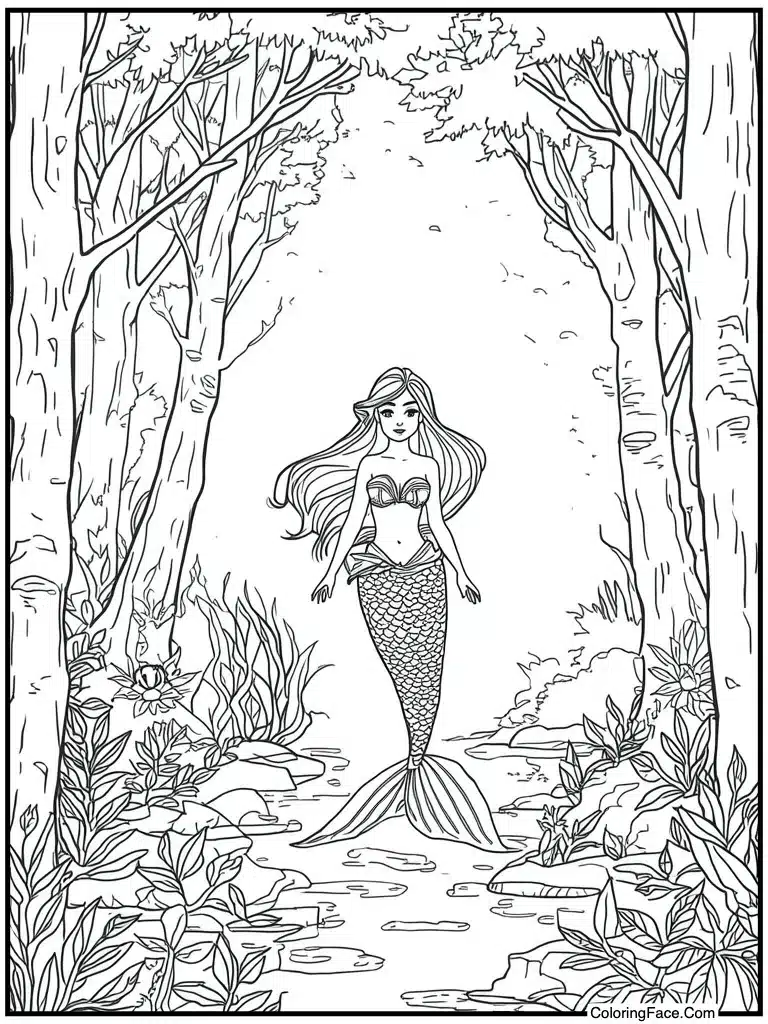 Sunlight beams through water