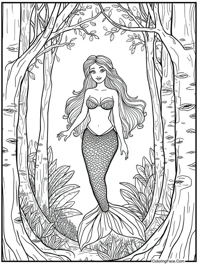 Detailed sketch for adults