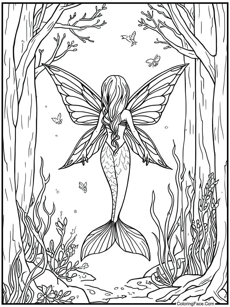 Fairy wings underwater version