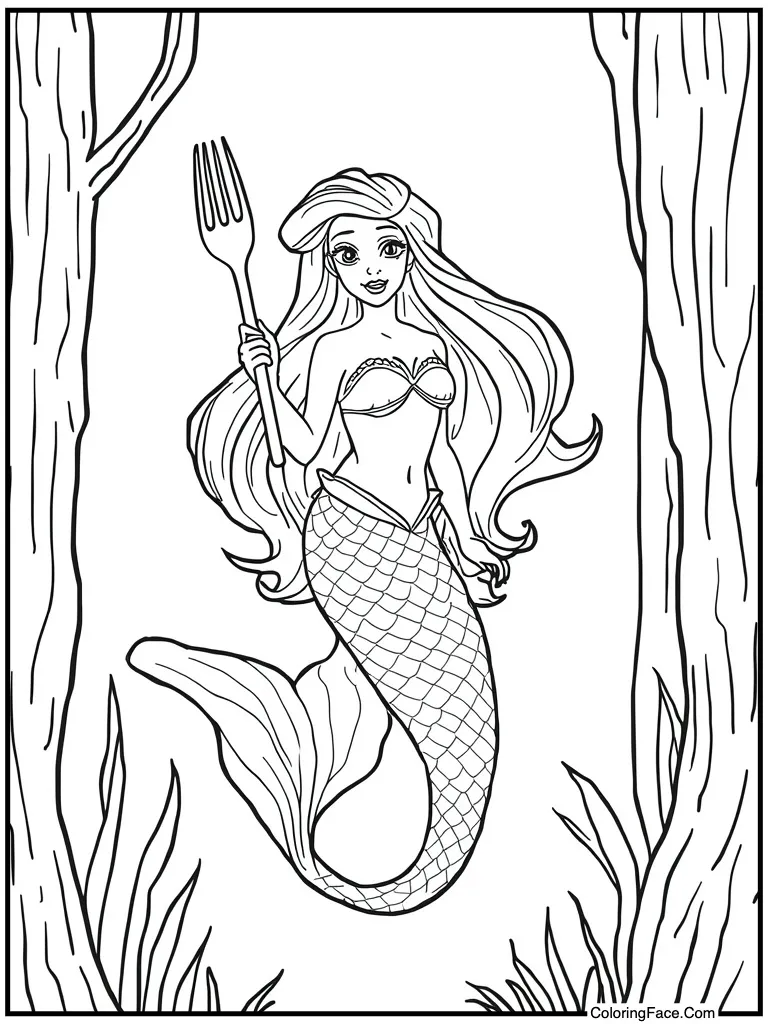 Holding a silver fork