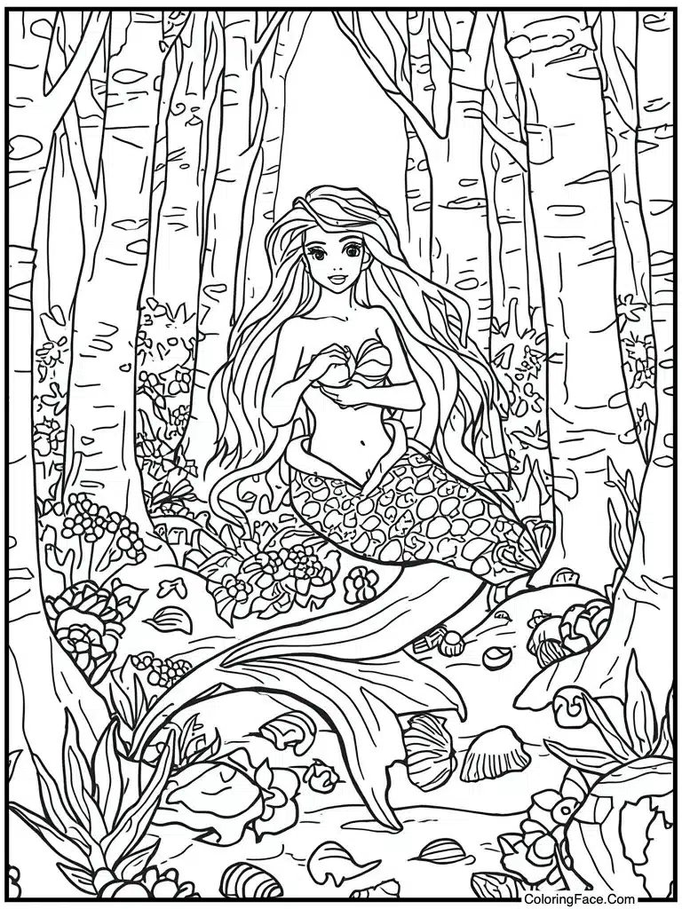 Collecting beautiful sea shells