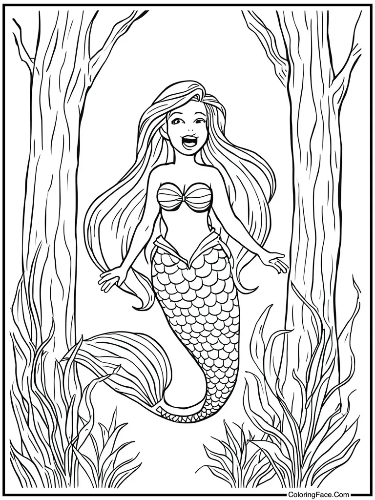 Laughing with open mouth