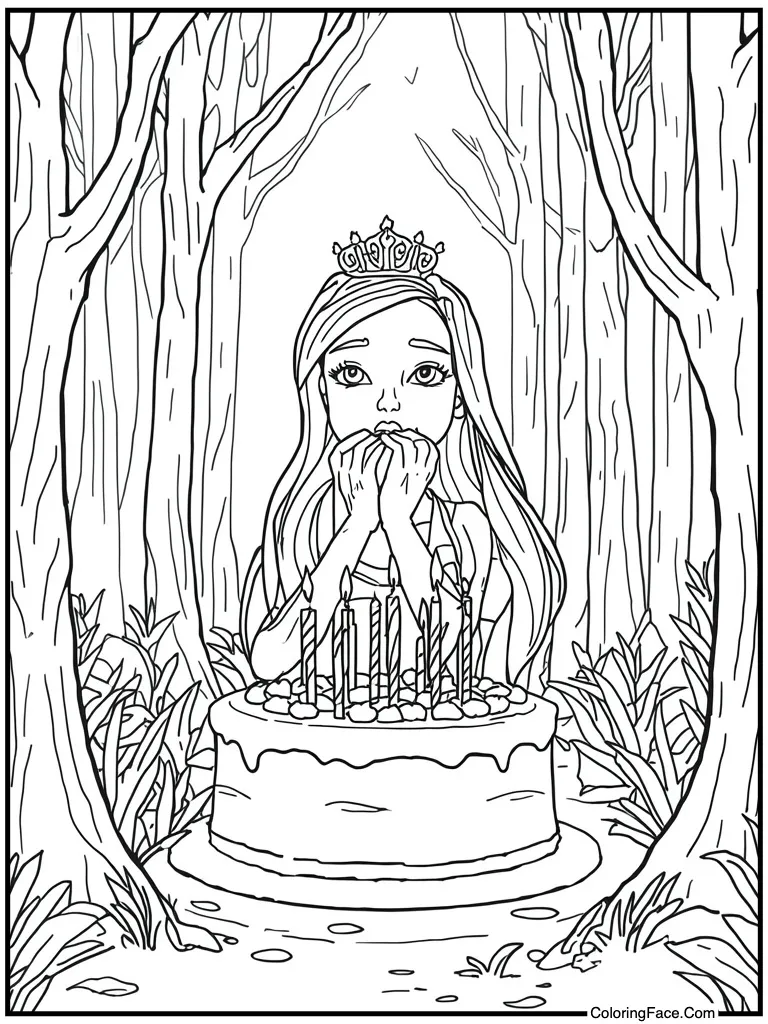 Blowing out cake candles