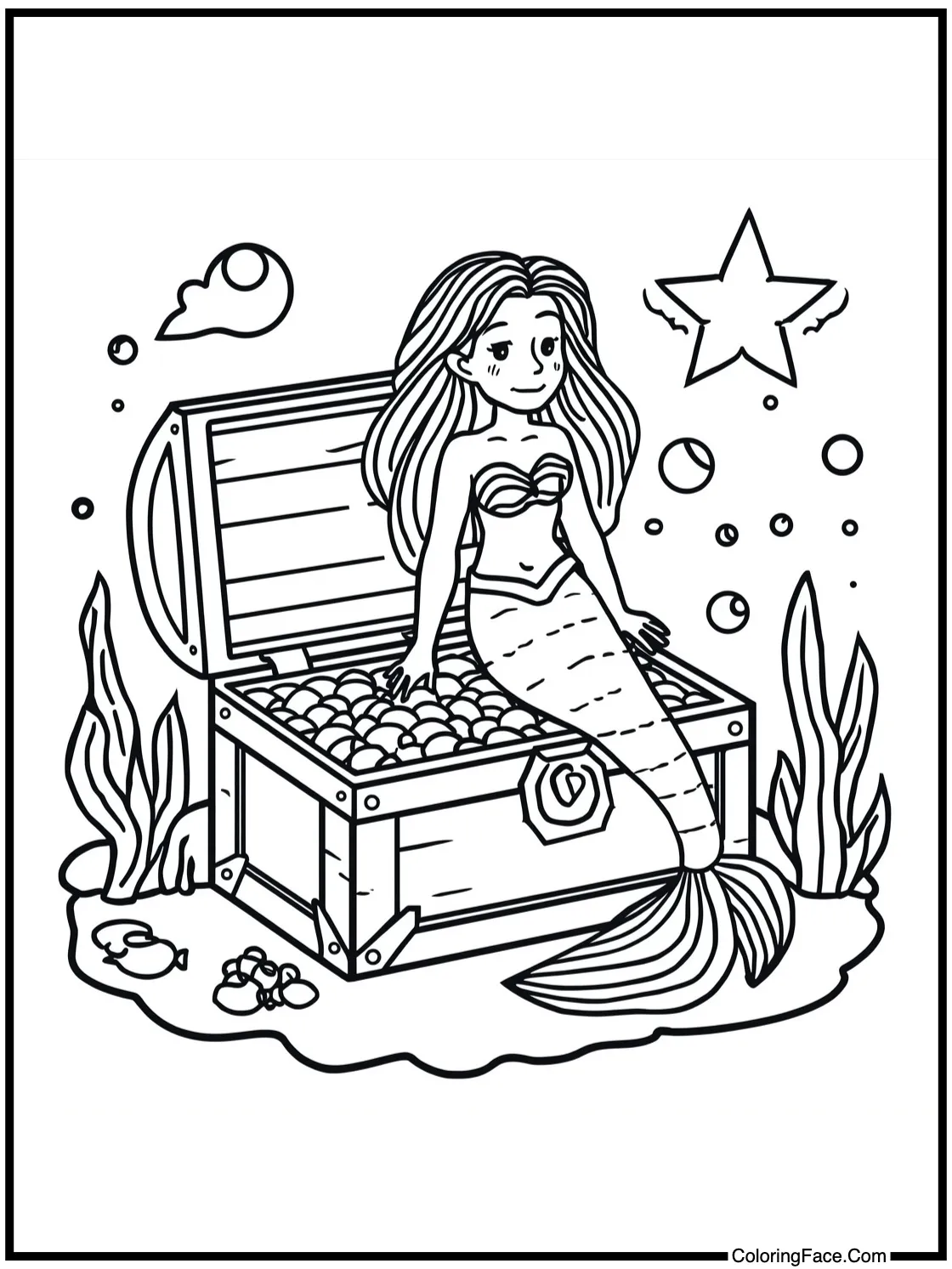 with a treasure chest