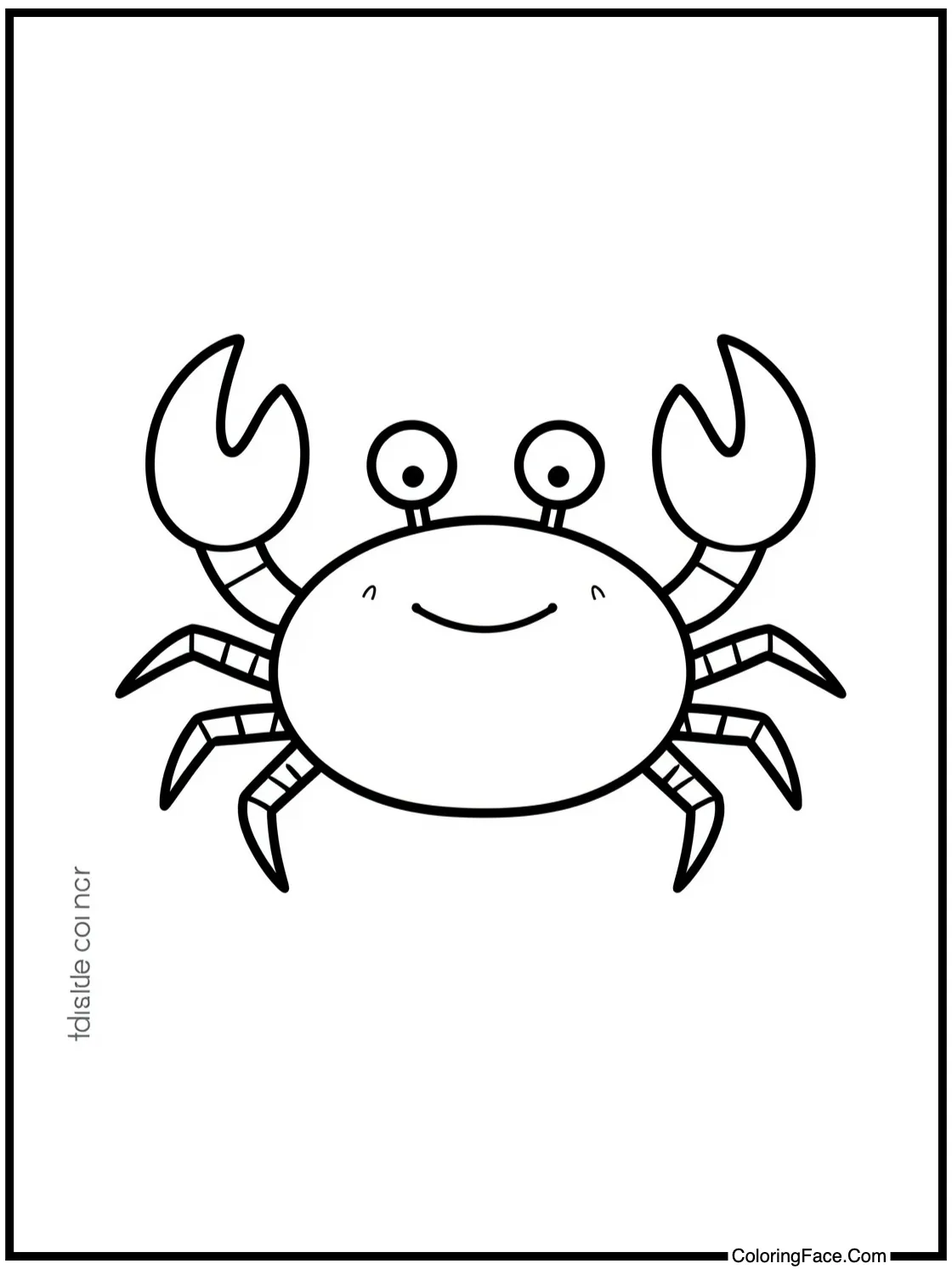 with a friendly crab