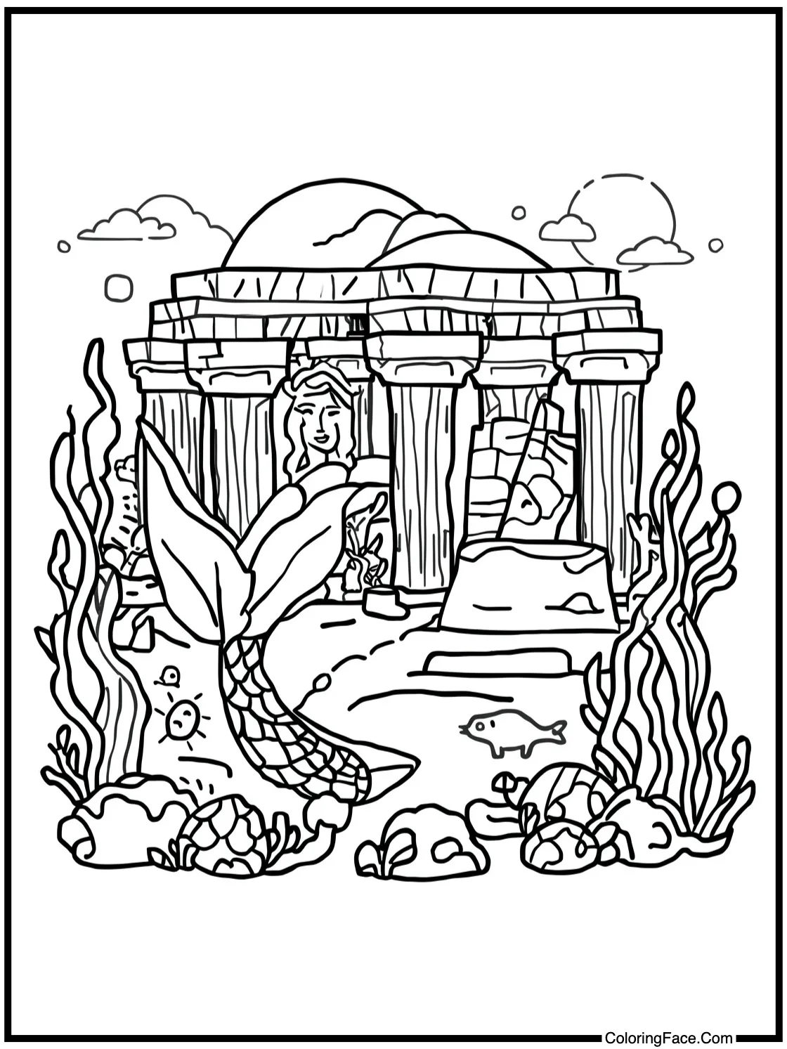 exploring ancient ruins