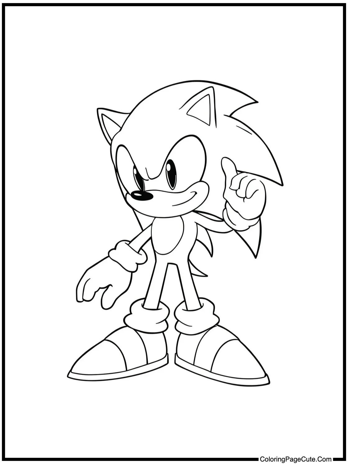 with a playful stance.