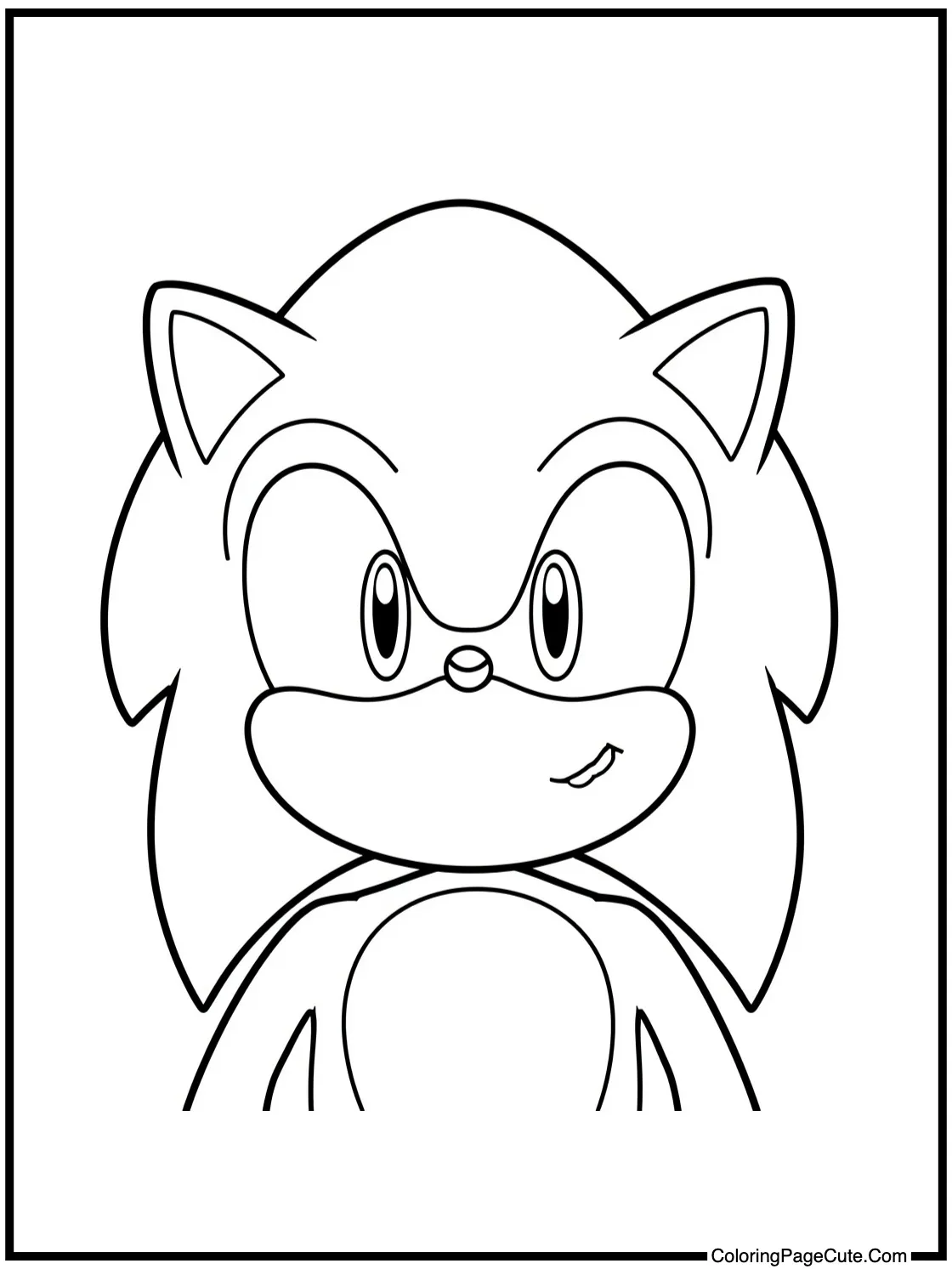 showing a happy expression.