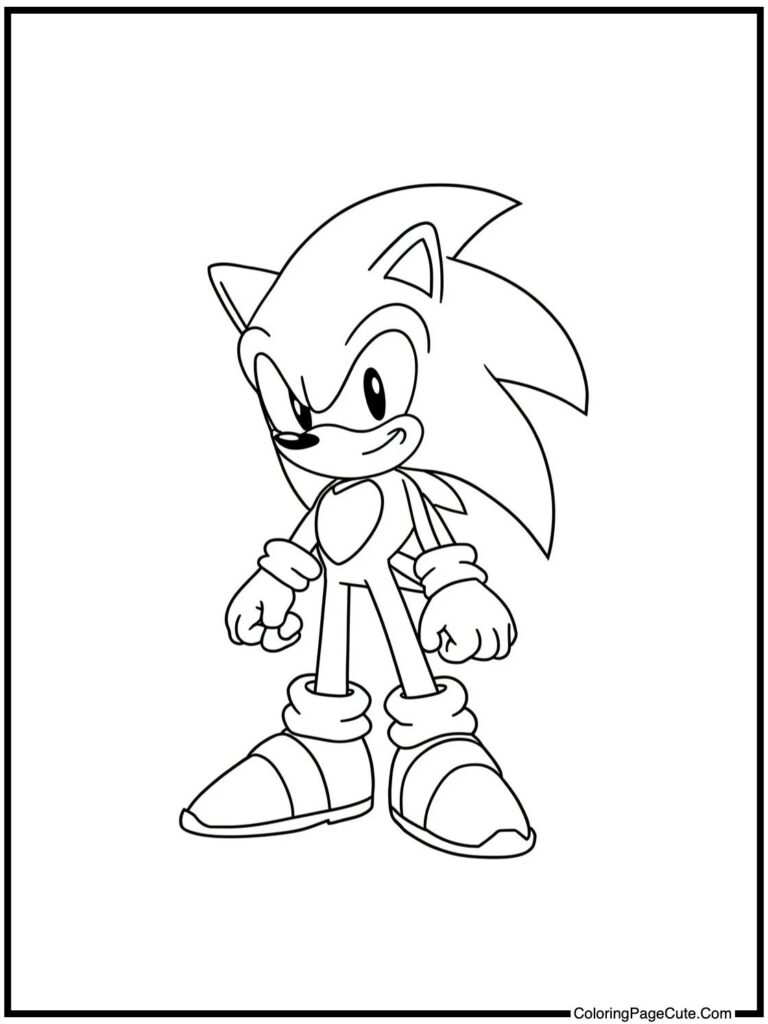 Metal Sonic Coloring Pages