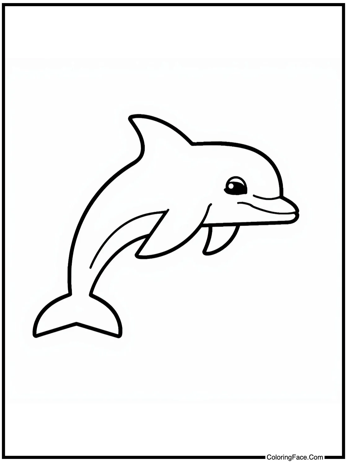 Dolphin swimming gracefully