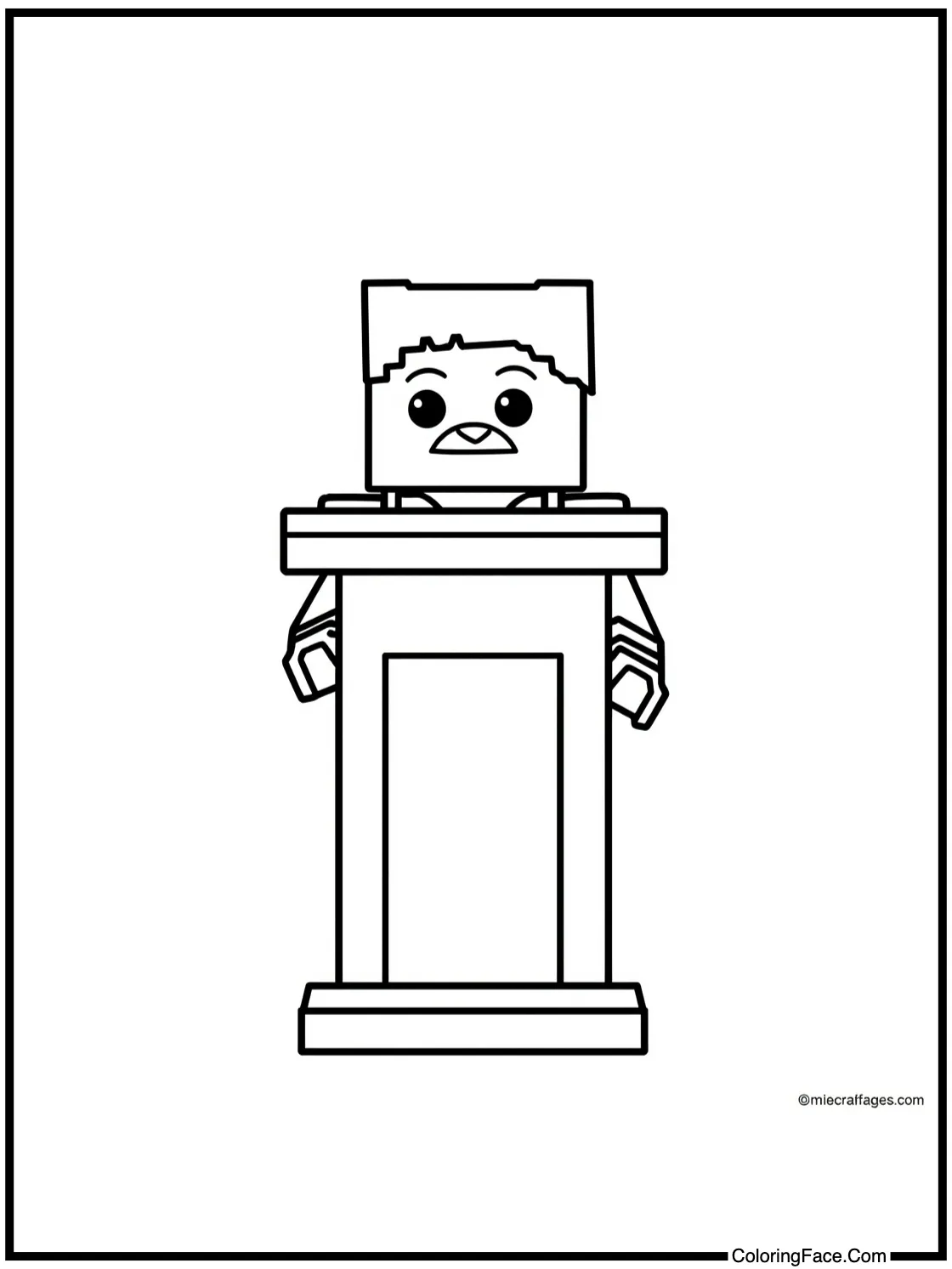 Lectern holding book