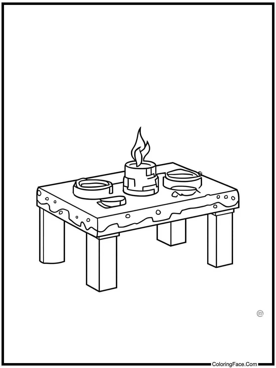 Enchanting Table glowing