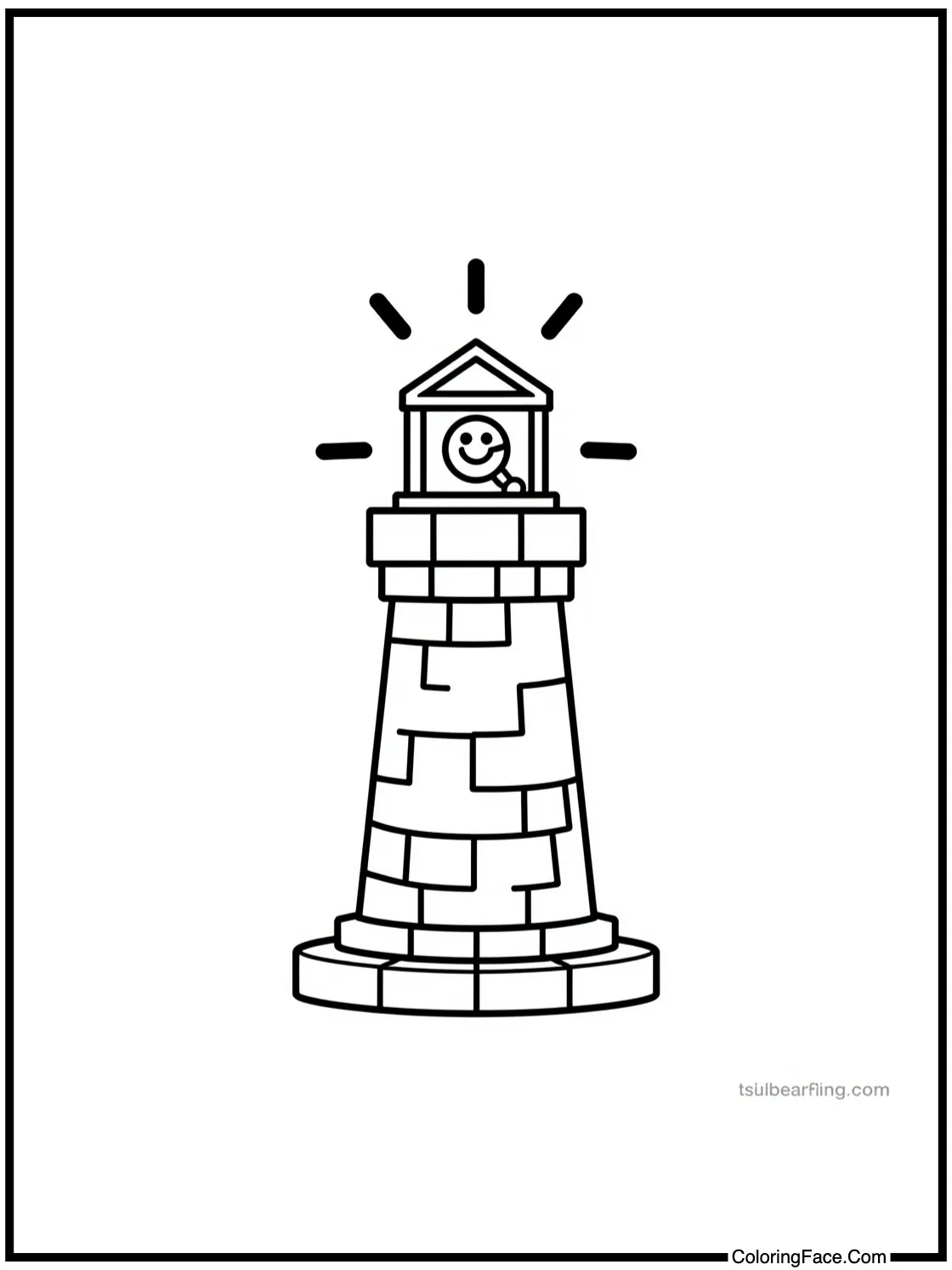 Beacon light shining