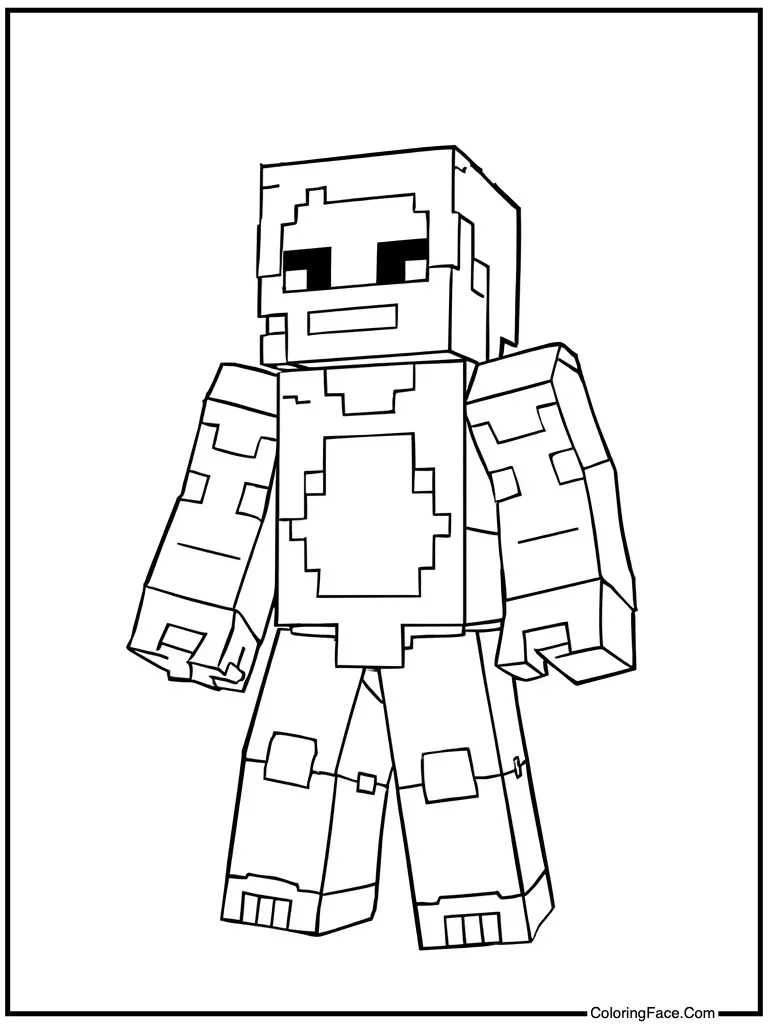 Green monster standing still