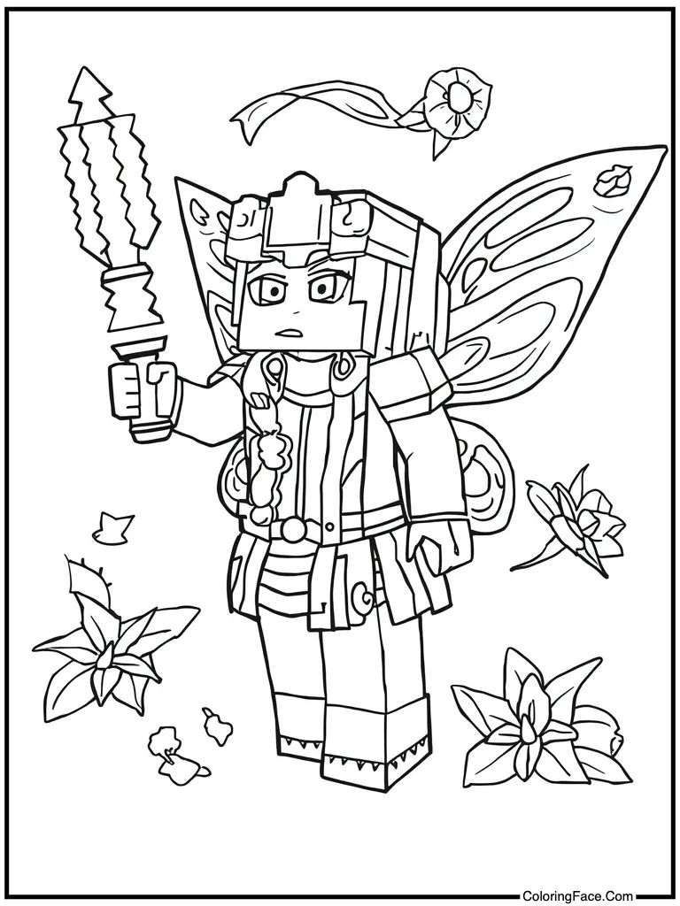 Blue fairy collecting items