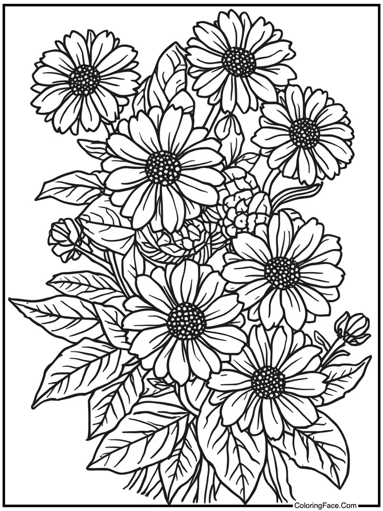 Ancient beast smelling flowers