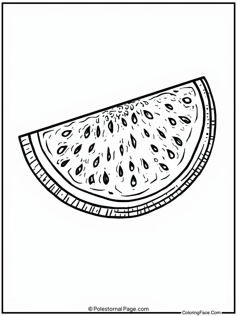 Square watermelon slice red