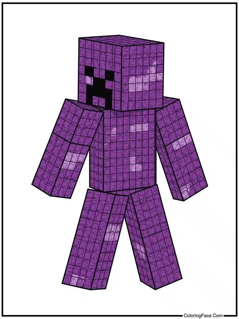 Dark purple hard block