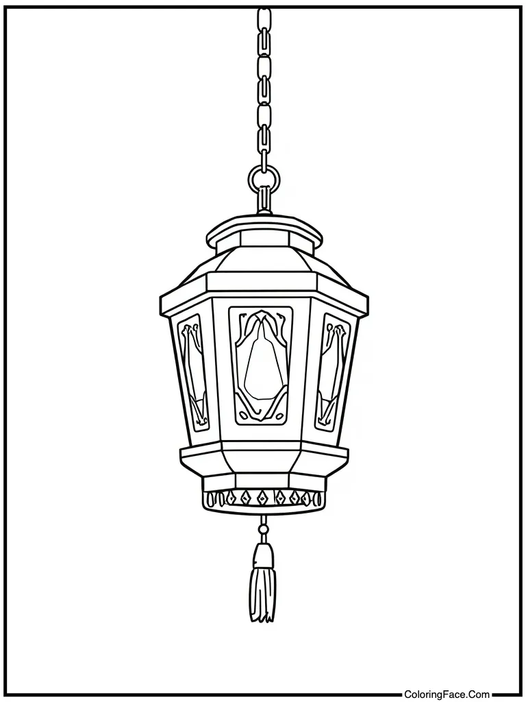 Hanging lantern bright light
