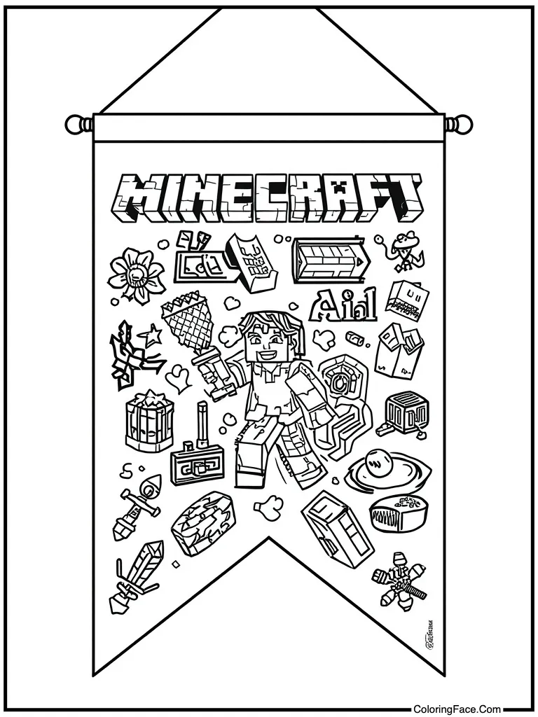 Flag hanging from wall