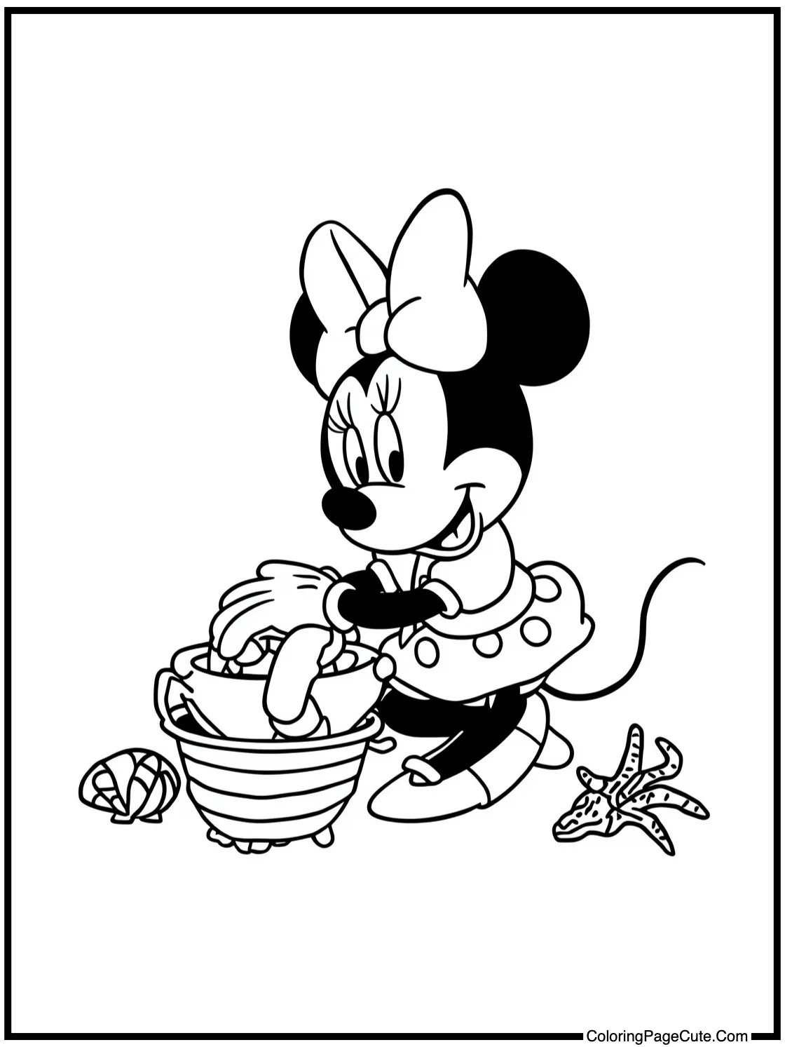 collecting seashells