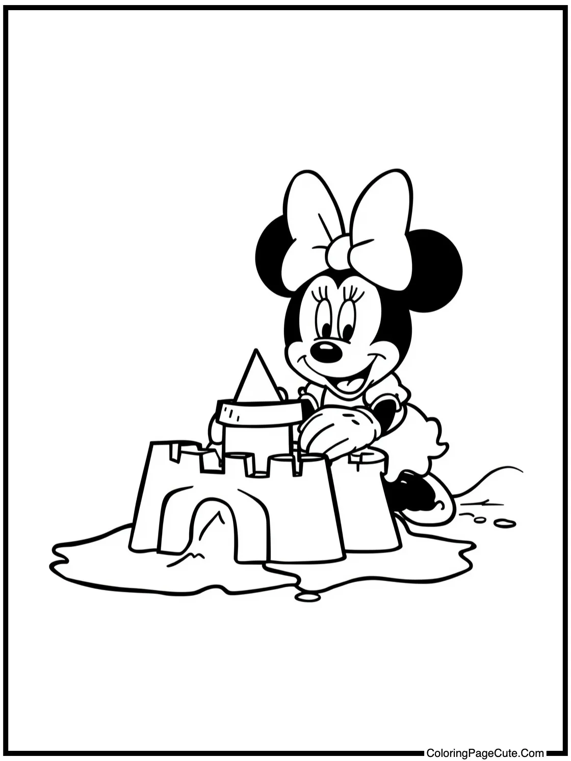 building a sandcastle