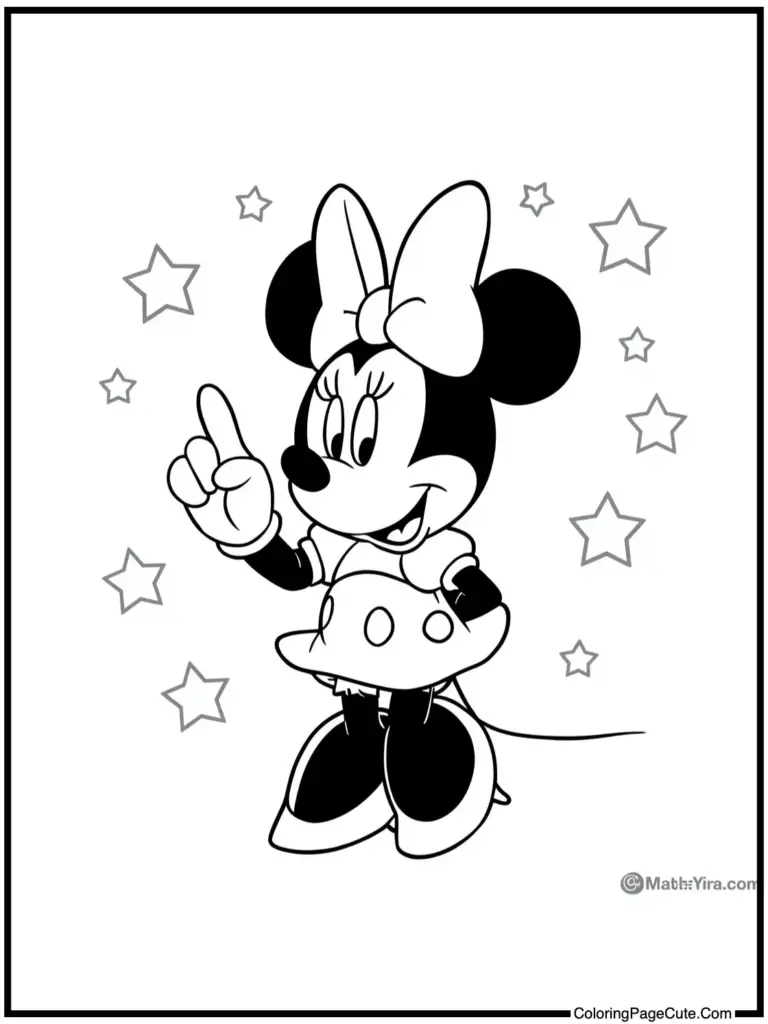 Minnie Mouse Coloring Pages